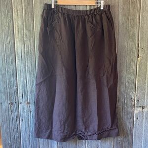 Flax Women's Maxi Skirt in Dark Brown